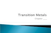 Chemistry- JIB T10 Transition Metals