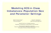Modeling XCS in class imbalances: Population sizing and parameter settings