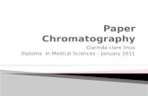 Paper chromatography experiment