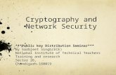 public key distribution in cryptography and network security