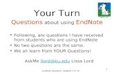 Endnote FAQs
