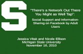 Social Support and Information-Sharing on Facebook by Adult Users