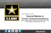 Social Media Roundup/Social Media in Crisis Communications