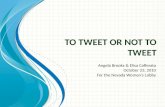 To tweet or not to tweet