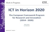 ICT and Horizon 2020, Iddo Bante 2013-08-22