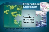 E.sakasaki in powdered infant formula