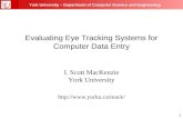 Scott MacKenzie at BayCHI: Evaluating Eye Tracking Systems for Computer Data Entry