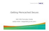 Getting Memcached Secure