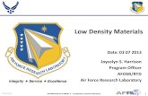 Harrison - Low Density Materials - Spring Review 2013