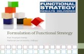 Formulation of Functional Strategies