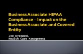 Business Associate HIPAA Compliance   Impact on the Business Associate and Covered Entities