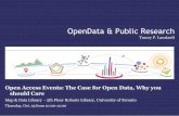 OpenData Public Research, University of Toronto, Open Access Week, 25/11/2011