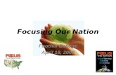 Focusing Our Nation