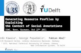 Generating Resource Profiles by Exploiting the Context of Social Annotations