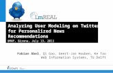 UMAP 2011: Analyzing User Modeling on Twitter for Personalized News Recommendations
