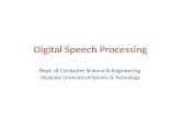 Digital speech processing lecture1