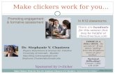 Make clickers work for you:  Engagement and assessment in K12 classrooms