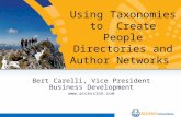 Using Taxonomies to Create People Directories and Author Networks