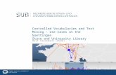 Controlled Vocabularies and Text Mining - Use Cases at the Goettingen