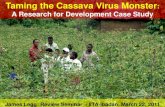 Taming the Cassava Virus Monster: A Research for Development Case Study
