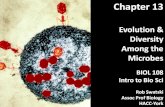 BIOL 108 Chp 13 Evolution and Diversity Among the Microbes - Part 1