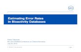 Estimating bioactivity database error rates, tiikkainen