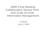 SBIR Final Meeting Collaboration Sensor Grid
