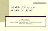 Models Of Speciation