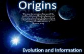 Origins - Evolution and information