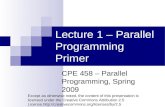 Parallel Programming Primer 1