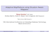 Adaptive MapReduce using Situation-Aware Mappers