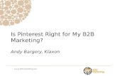 Is Pinterest right for my B2B marketing?