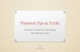 Pinterest tips and tricks . donovan