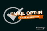 Email Opt-In Audit Imperative