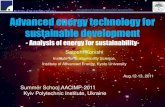 Advanced energy technology for sustainable development. Part 1