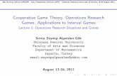 Operations Research Situations and Games