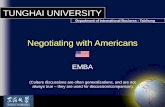 Negotiating with Americans [SAV Lecture]