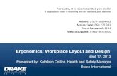 Ergonomics: Workplace Layout and Design