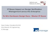 IP Reuse Impact on Design Verification Management Across the Enterprise