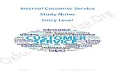 Internal Customer Service - Study Notes