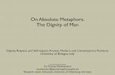 On absolute metaphors: The Dignity of Man