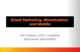 Email marketing monetizationn and mobile webcast