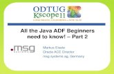 All the Java ADF beginners need to know - part2