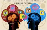 24 Tips for Social Media in Student Affairs