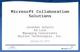 Microsoft Enterprise Collaboration Solutions
