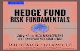 Hedge fund risk fundamentals