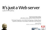 It's just a Web server - a plea for simplicity