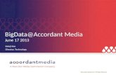 Big data@accordantmedia - oanyc summit
