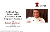 Grilled Corn Salad with Roasted Red Pepper Recipe