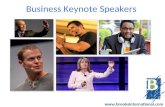 Business Keynote Speakers